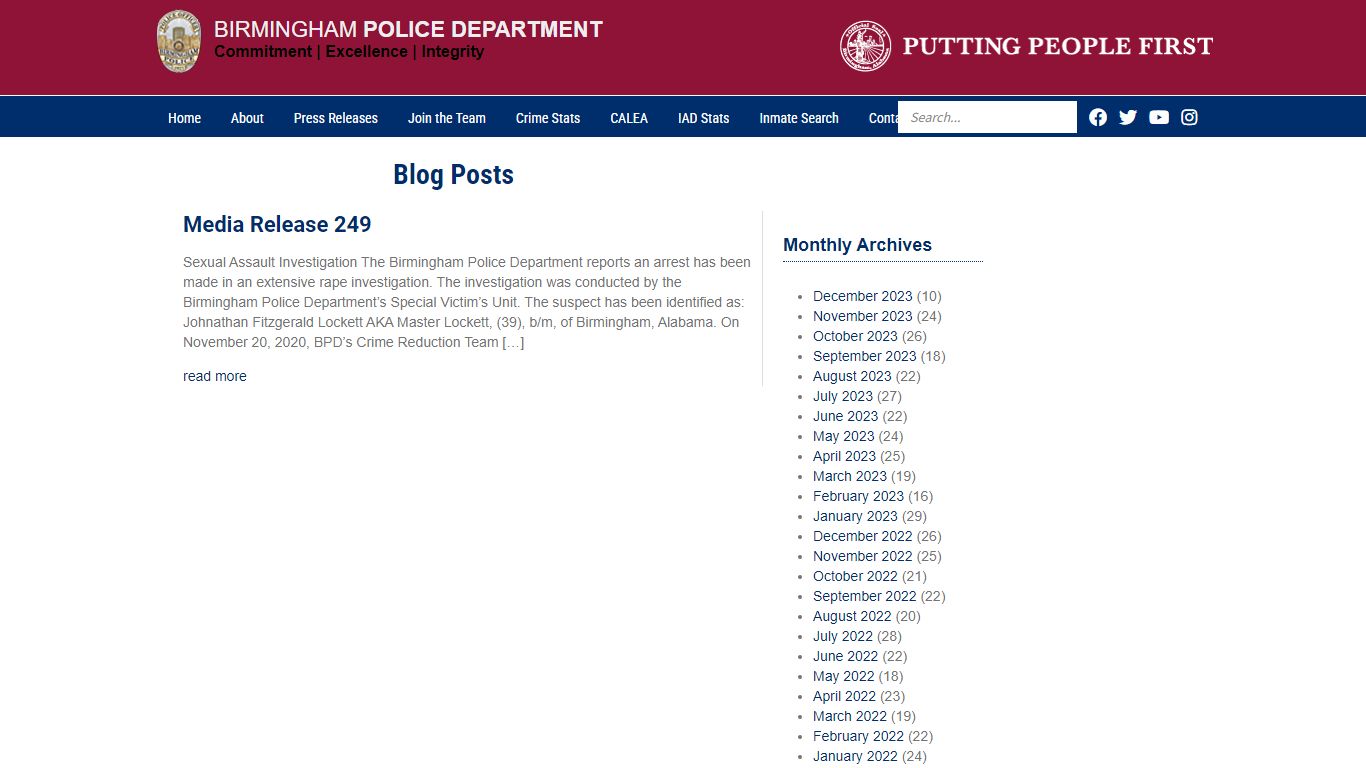 mugshot | Birmingham Police Department